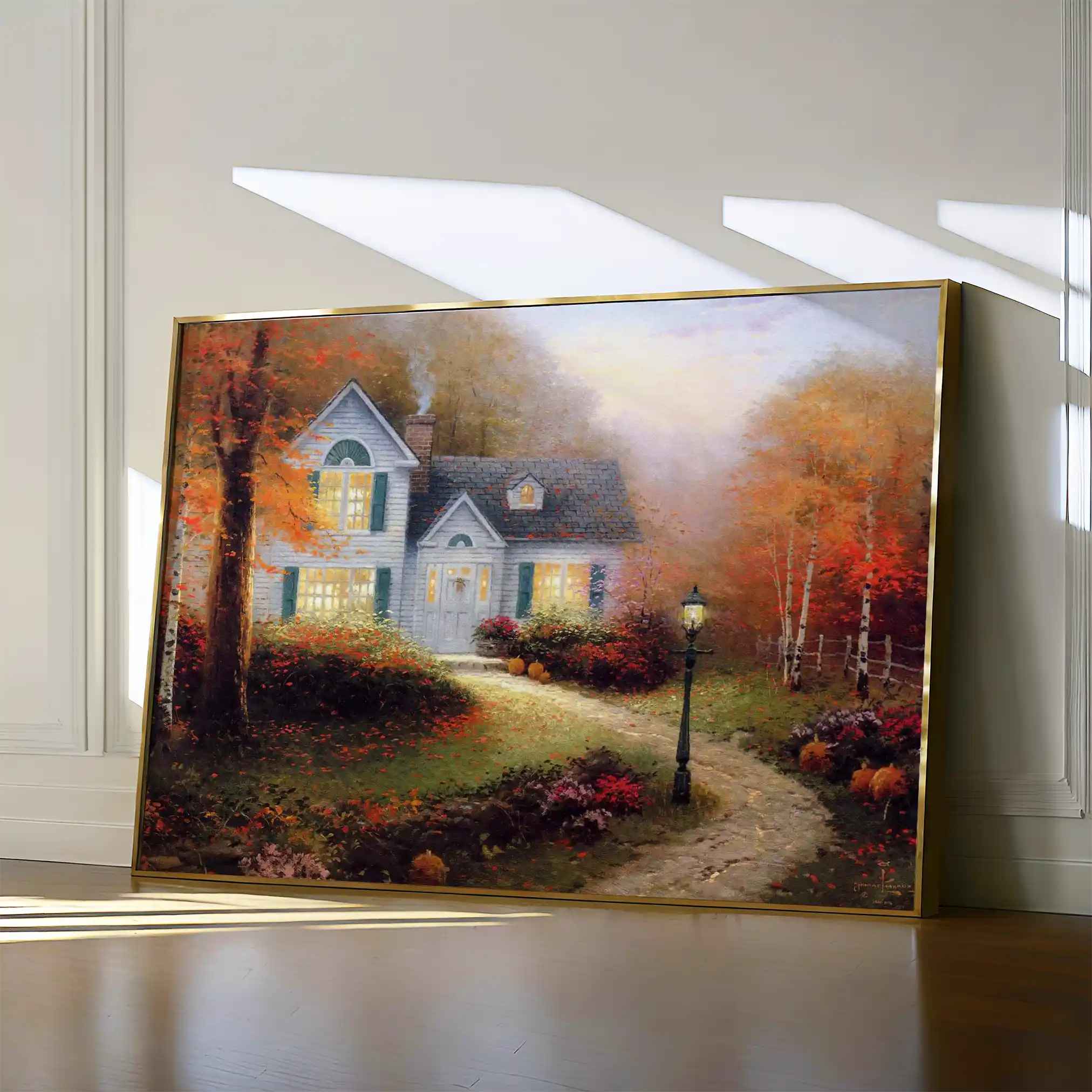 Landscape 088 Canvas Art 60 x 40 cm / Black