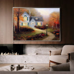 Landscape 088 Canvas Art 60 x 40 cm / Black
