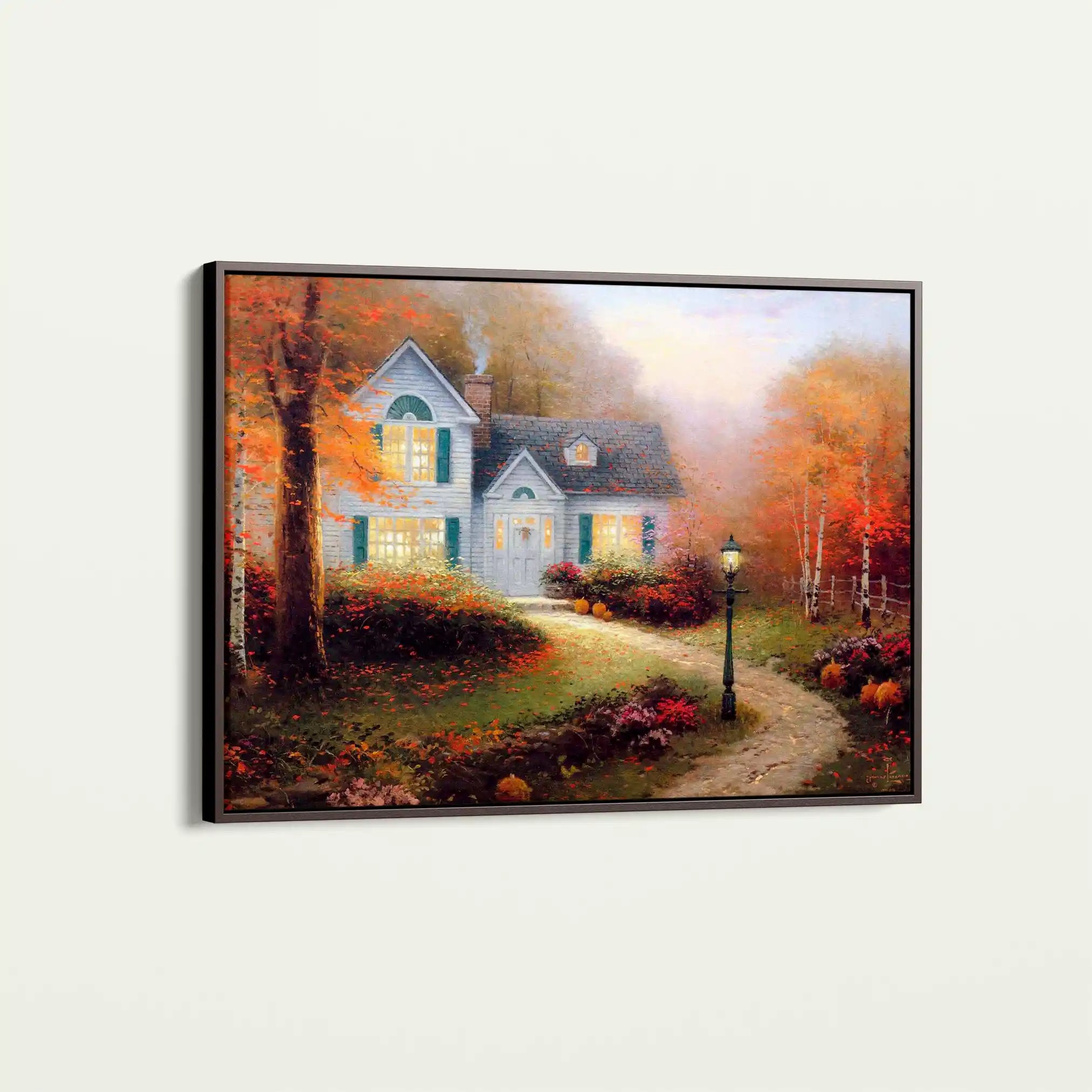 Landscape 088 Canvas Art 60 x 40 cm / Black