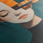 Portrait 088 Canvas Art 18" x 24" / 45 x 60 cm / Black