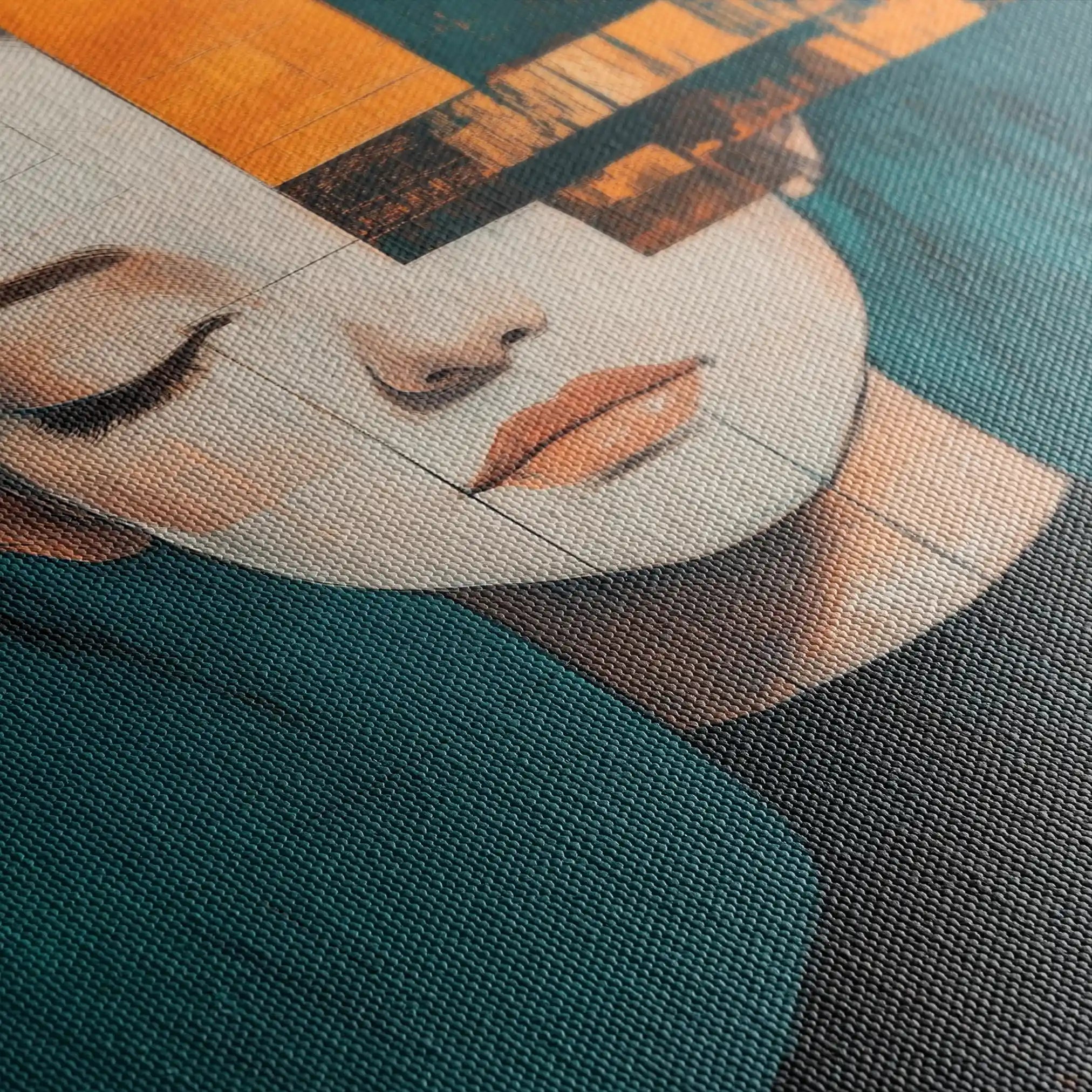 Portrait 088 Canvas Art 60 x 40 cm / Black