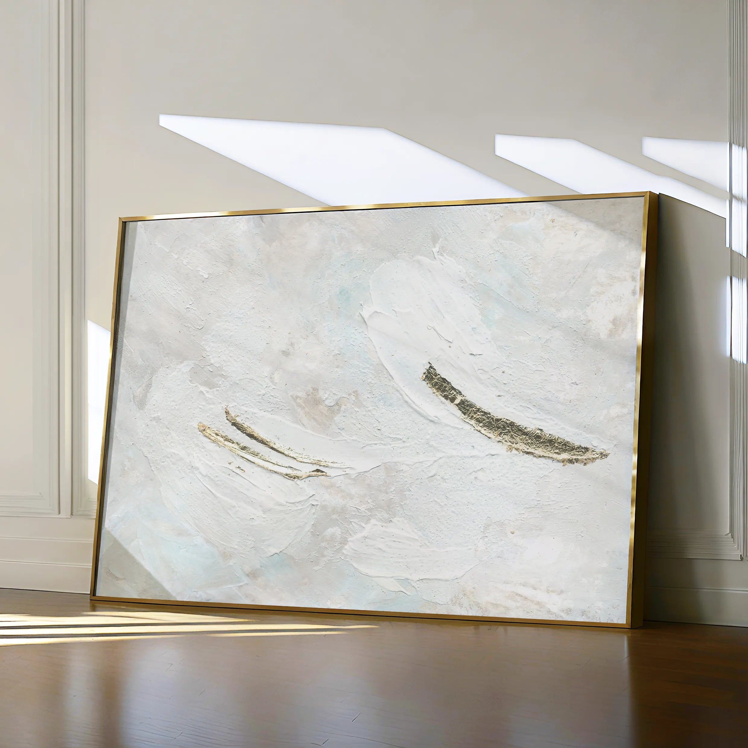 Abstract 089 Canvas Art 18" x 24" / 45 x 60 cm / Black