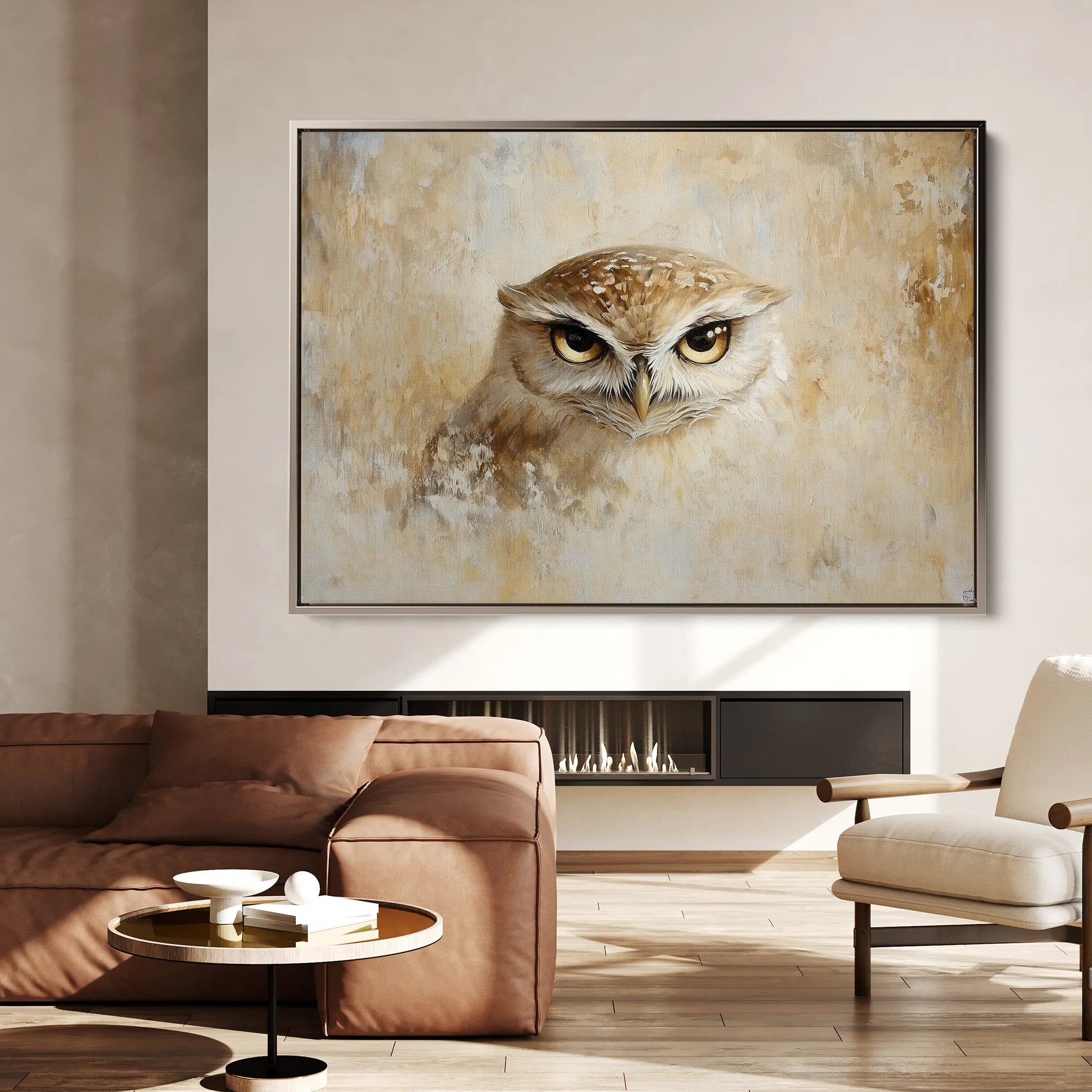 Animals 089 Canvas Art 18" x 24" / 45 x 60 cm / Black