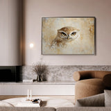 Animals 089 Canvas Art 18" x 24" / 45 x 60 cm / Black