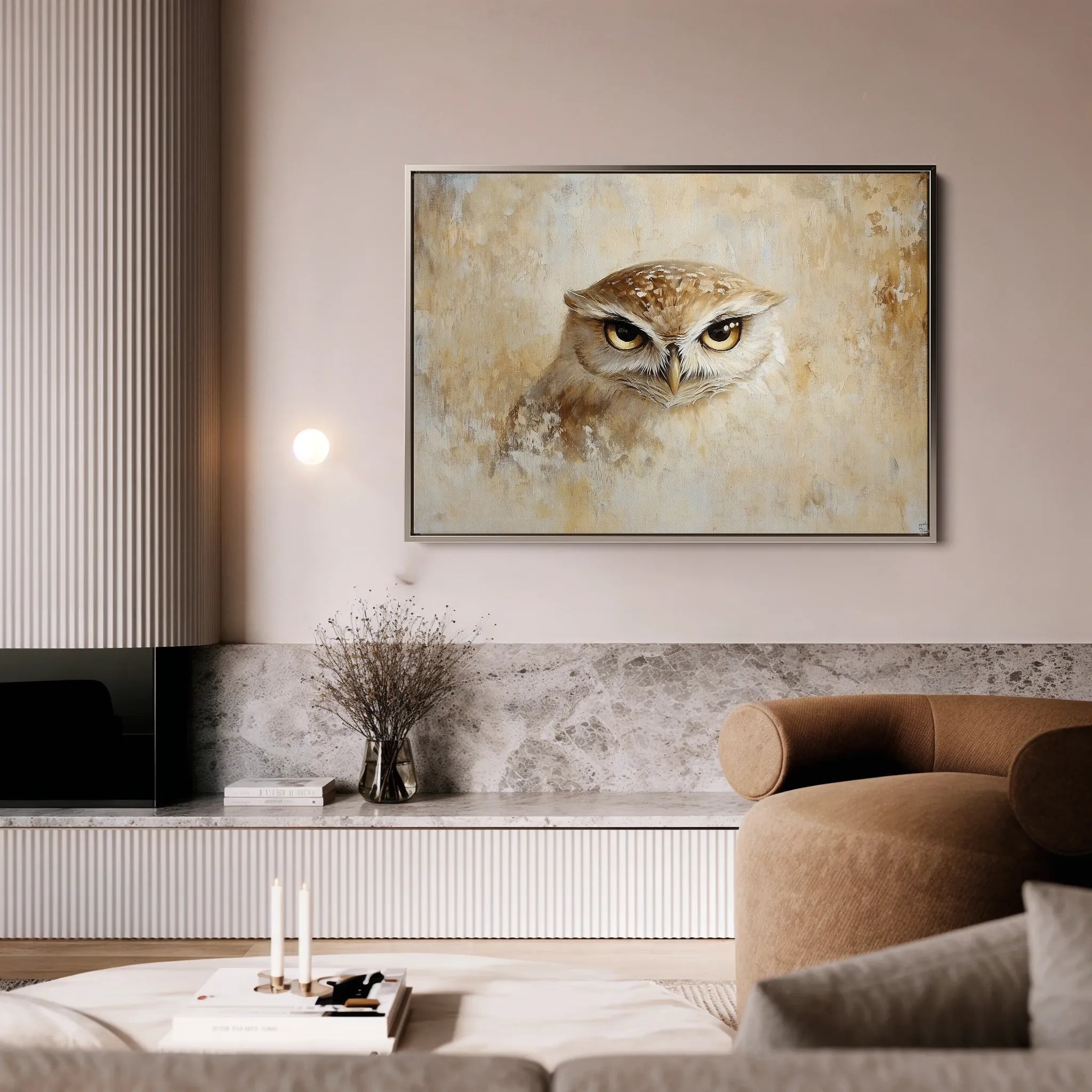 Animals 089 Canvas Art 18" x 24" / 45 x 60 cm / Black