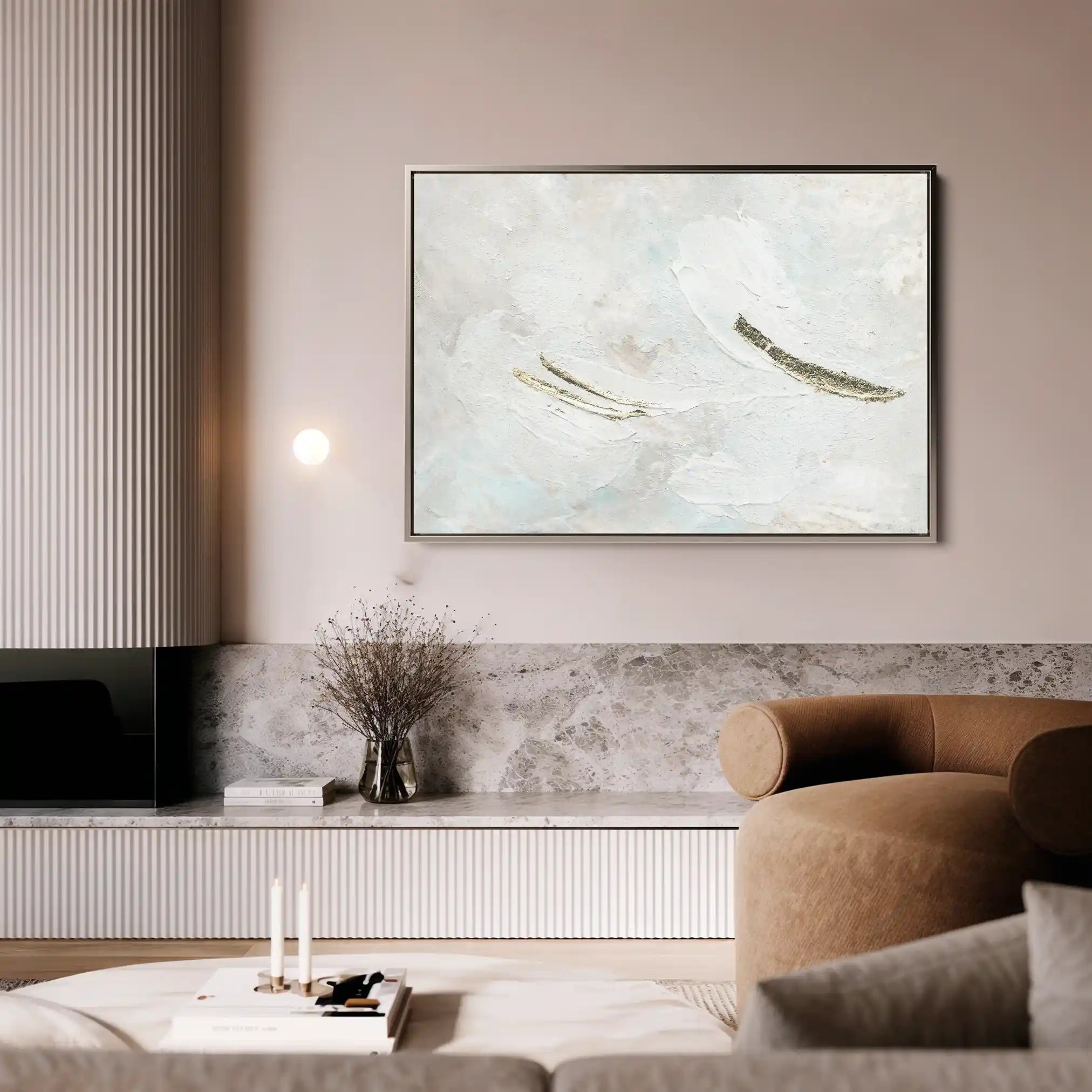 Abstract 089 Canvas Art 60 x 40 cm / Black