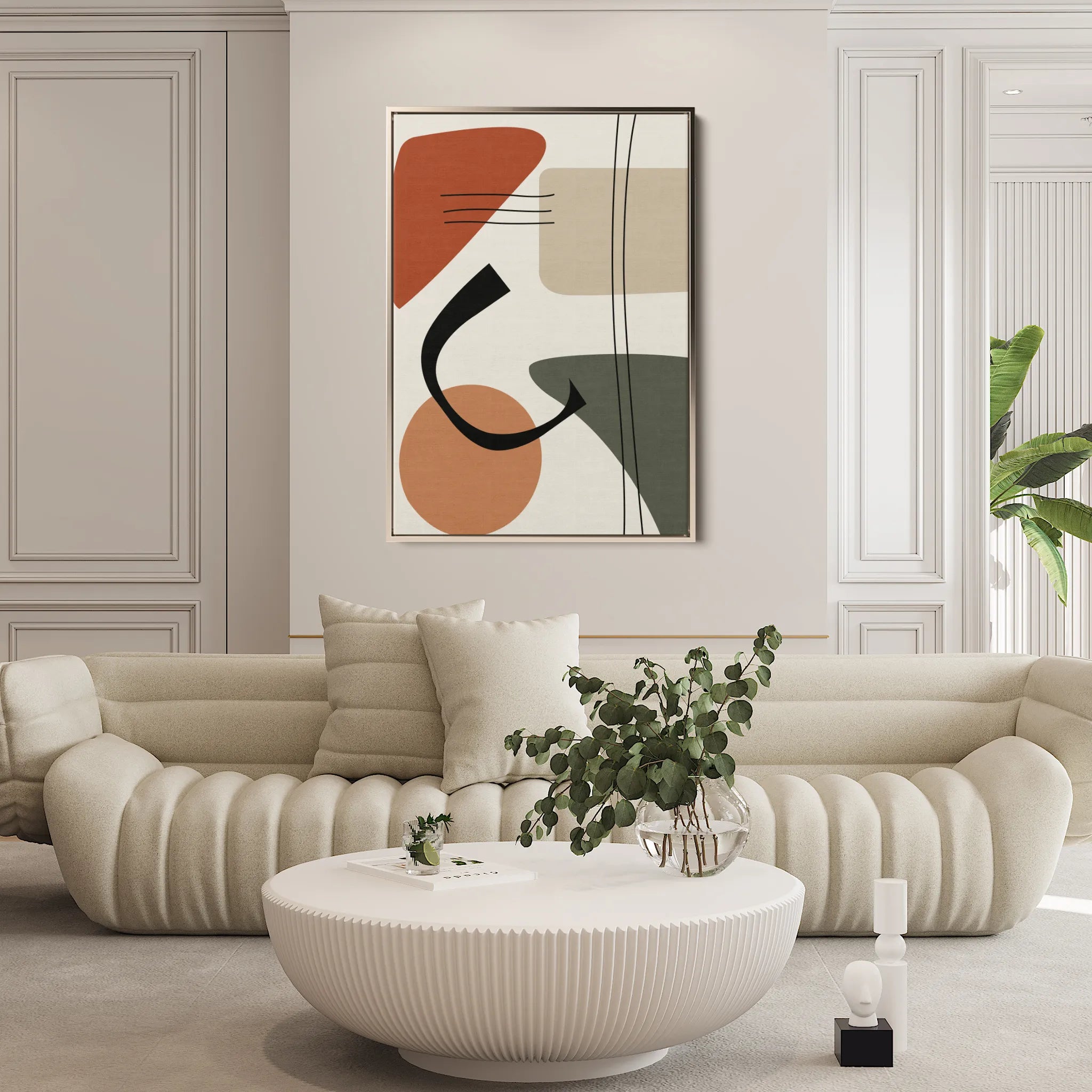 Boho 089 Canvas Art 18" x 24" / 45 x 60 cm / Black