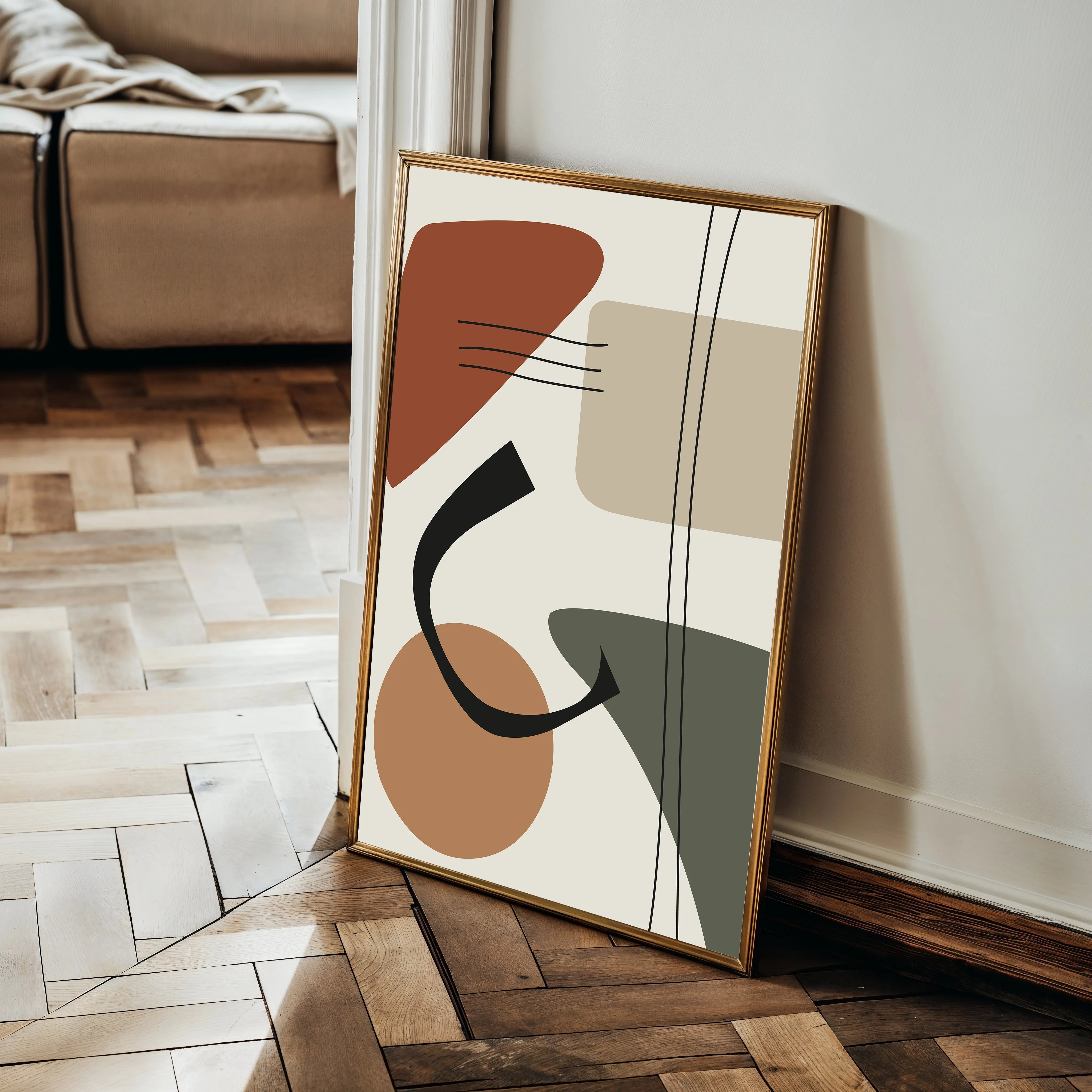 Boho 089 Canvas Art 18" x 24" / 45 x 60 cm / Black