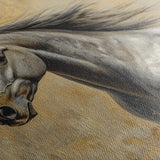 Horses 089 Canvas Art 18" x 24" / 45 x 60 cm / Black