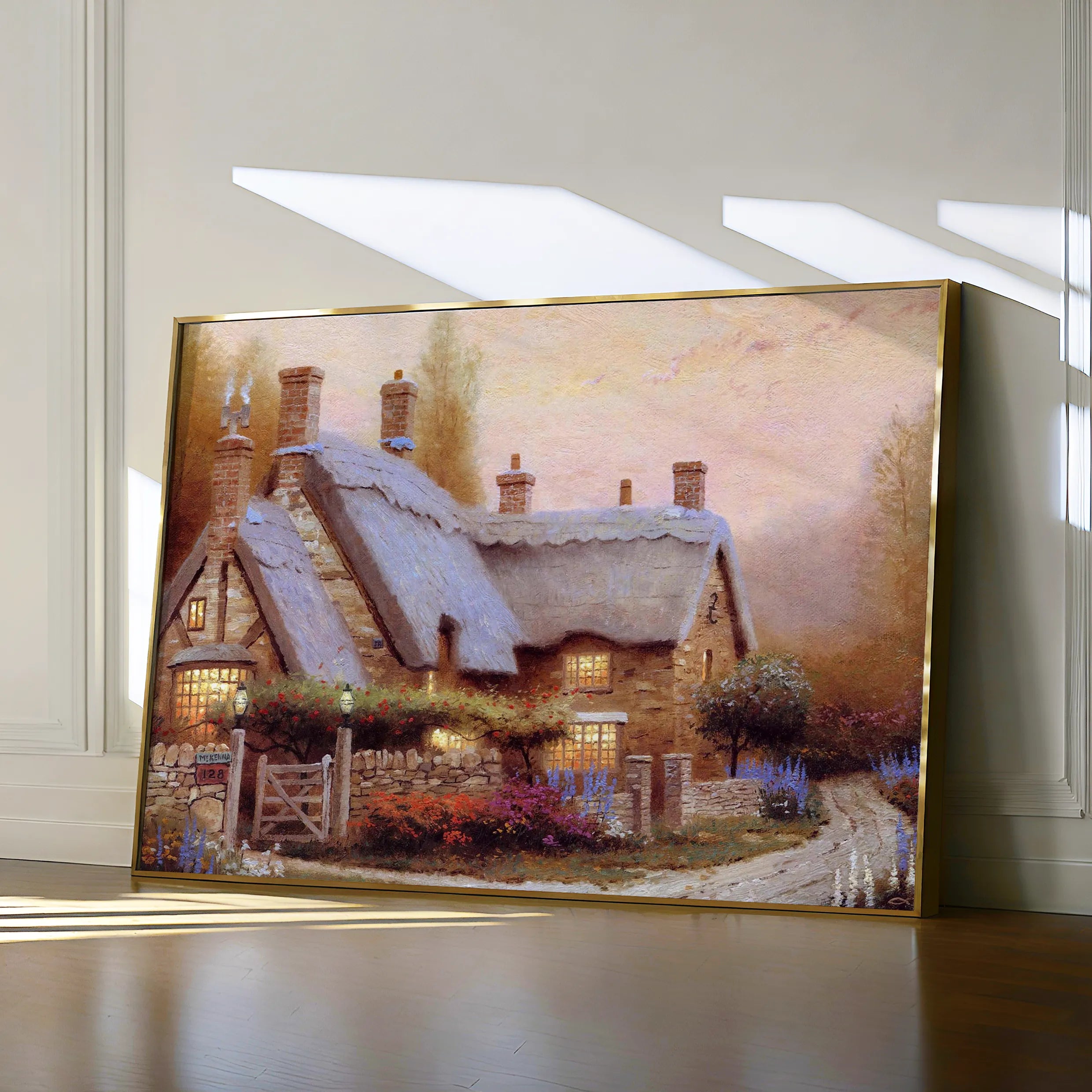 Landscape 089 Canvas Art 18" x 24" / 45 x 60 cm / Black