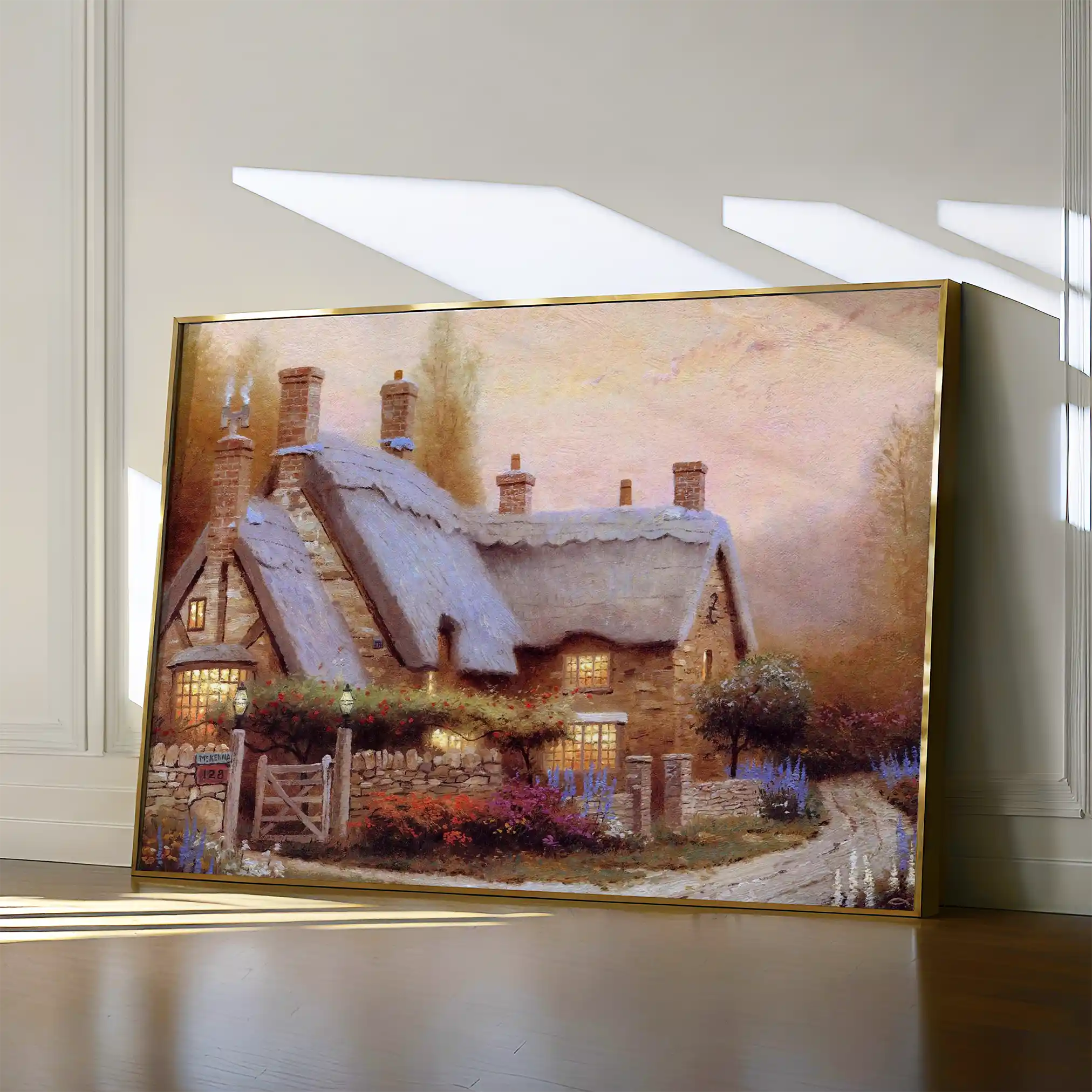 Landscape 089 Canvas Art 60 x 40 cm / Black
