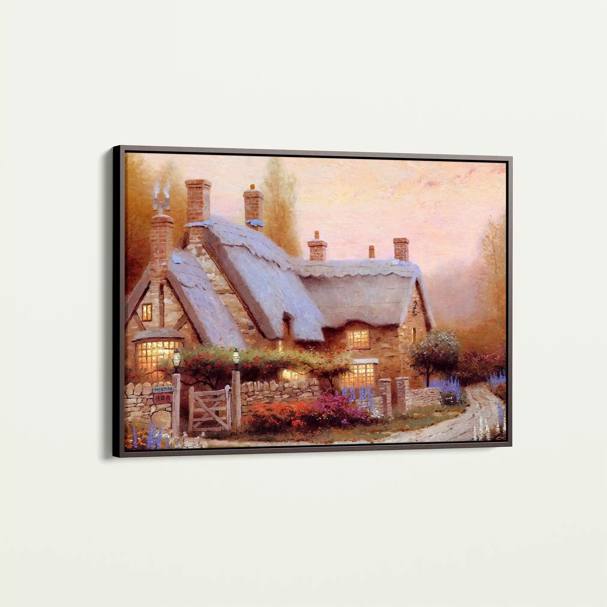 Landscape 089 Canvas Art 60 x 40 cm / Black