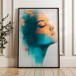 Portrait 089 Canvas Art 60 x 40 cm / Black