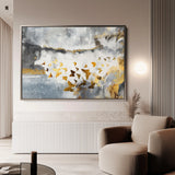 Abstract 090 Canvas Art 18" x 24" / 45 x 60 cm / Black