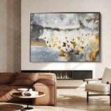 Abstract 090 Canvas Art 18" x 24" / 45 x 60 cm / Black