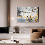 Abstract 090 Canvas Art 18" x 24" / 45 x 60 cm / Black