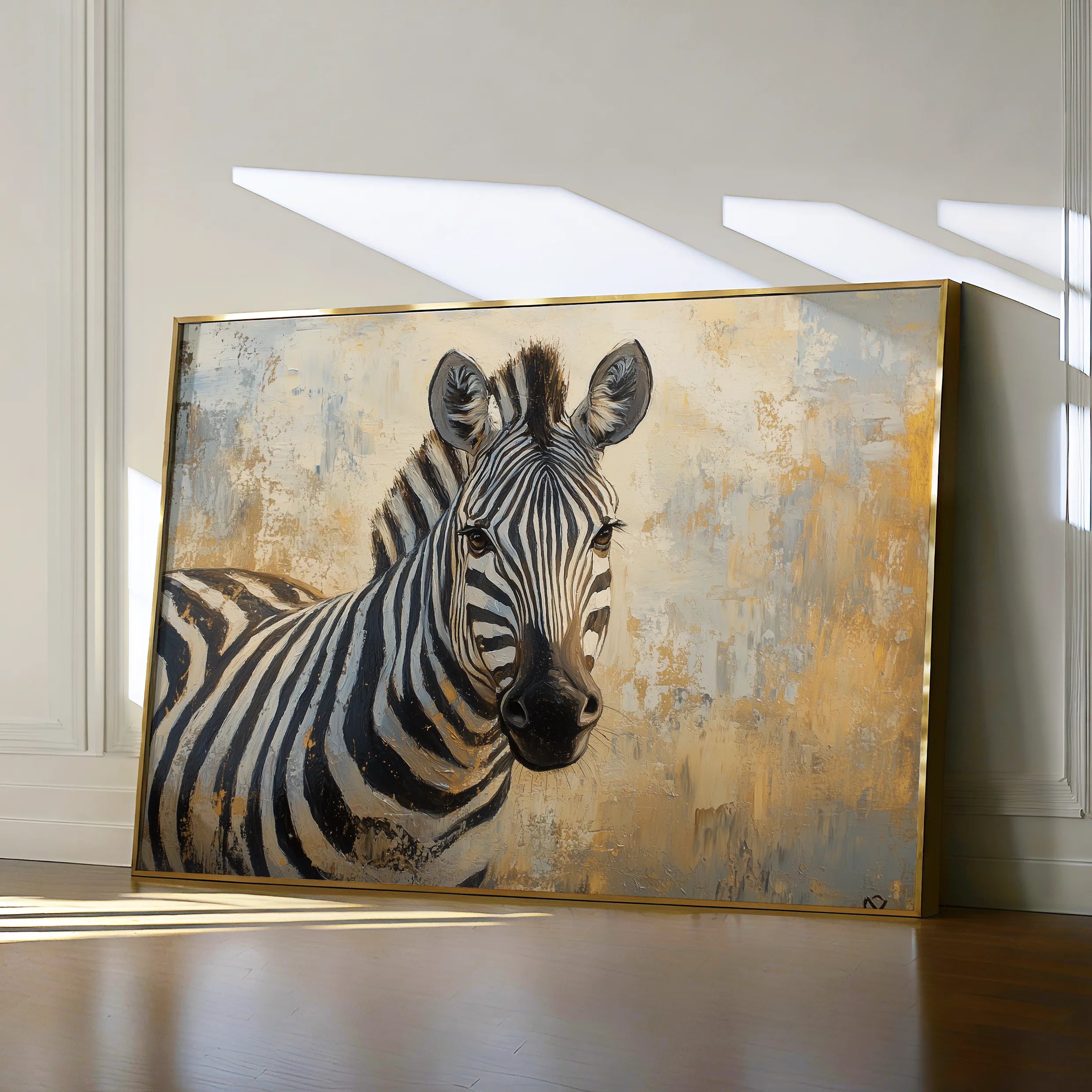 Animals 090 Canvas Art 18" x 24" / 45 x 60 cm / Black