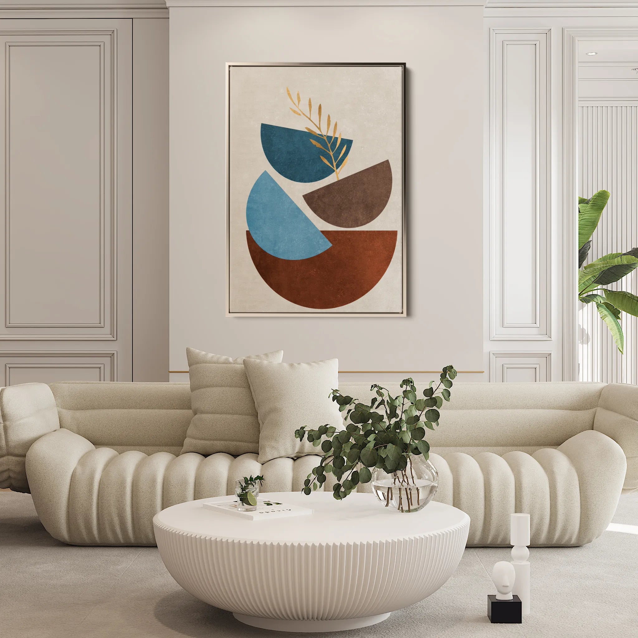 Boho 090 Canvas Art 18" x 24" / 45 x 60 cm / Black
