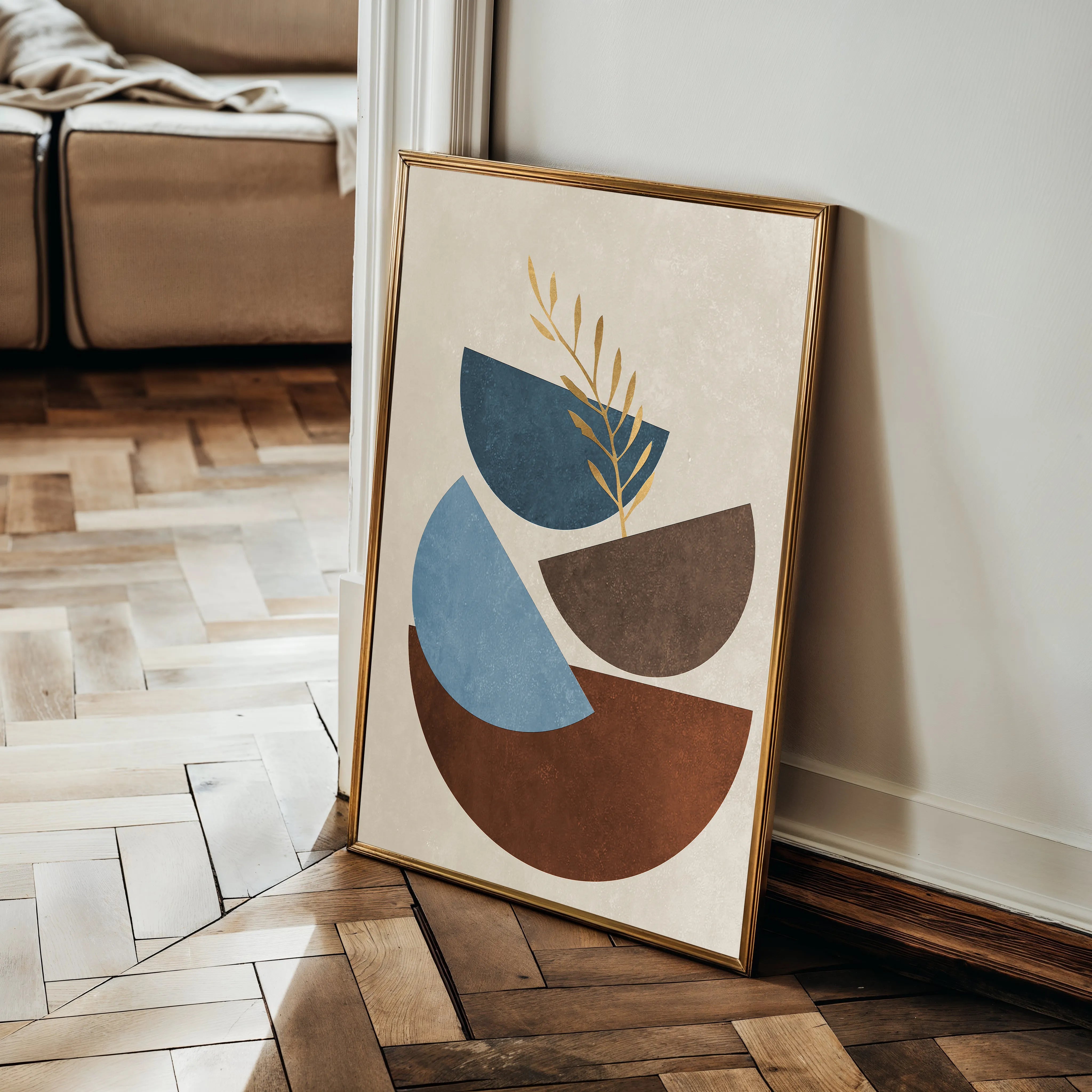 Boho 090 Canvas Art 18" x 24" / 45 x 60 cm / Black