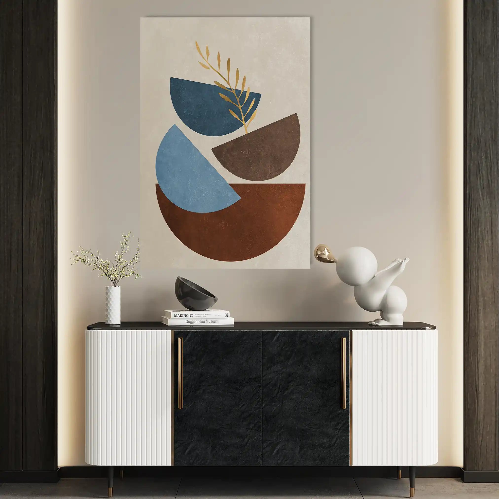 Boho 090 Canvas Art 60 x 40 cm / Black