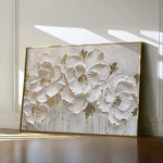 Floral 090 Canvas Art 18" x 24" / 45 x 60 cm / Black