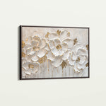 Floral 090 Canvas Art 18" x 24" / 45 x 60 cm / Black