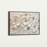 Floral 090 Canvas Art 18" x 24" / 45 x 60 cm / Black