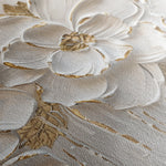 Floral 090 Canvas Art 18" x 24" / 45 x 60 cm / Black