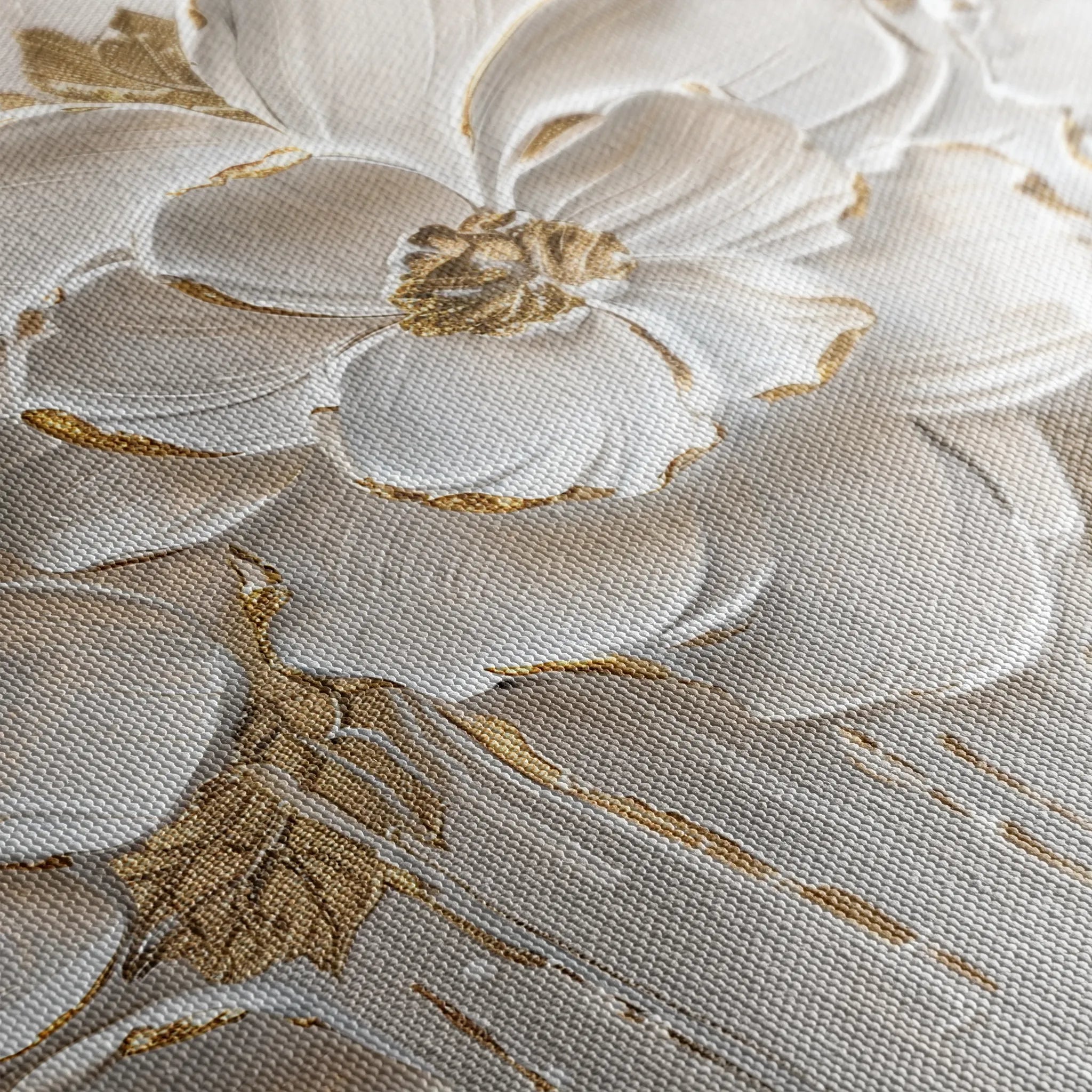 Floral 090 Canvas Art 18" x 24" / 45 x 60 cm / Black