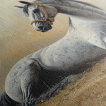 Horses 090 Canvas Art 18" x 24" / 45 x 60 cm / Black