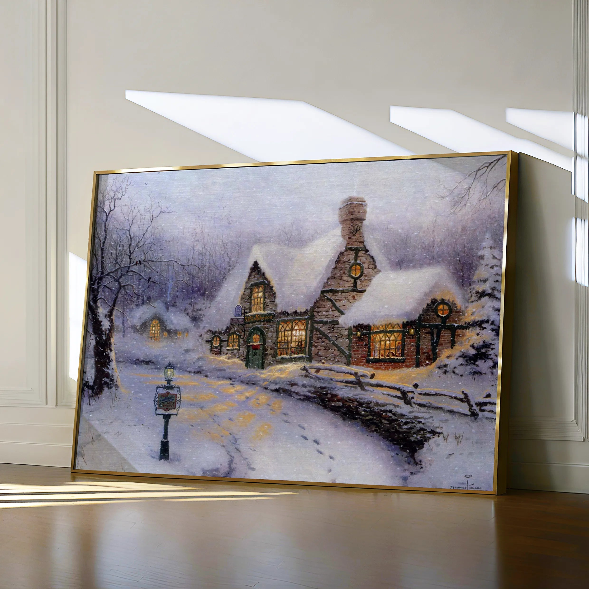 Landscape 090 Canvas Art 18" x 24" / 45 x 60 cm / Black