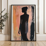 Portrait 090 Canvas Art 18" x 24" / 45 x 60 cm / Black