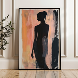 Portrait 090 Canvas Art 18" x 24" / 45 x 60 cm / Black