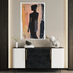 Portrait 090 Canvas Art 60 x 40 cm / Black