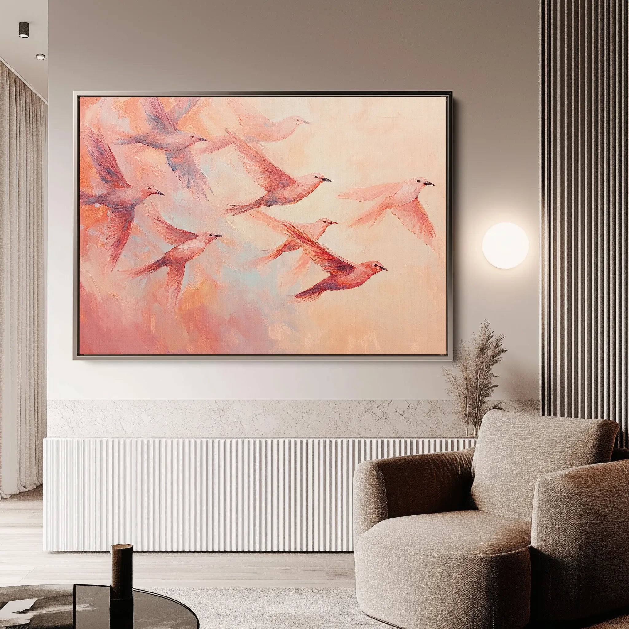 Animals 091 Canvas Art 18" x 24" / 45 x 60 cm / Black