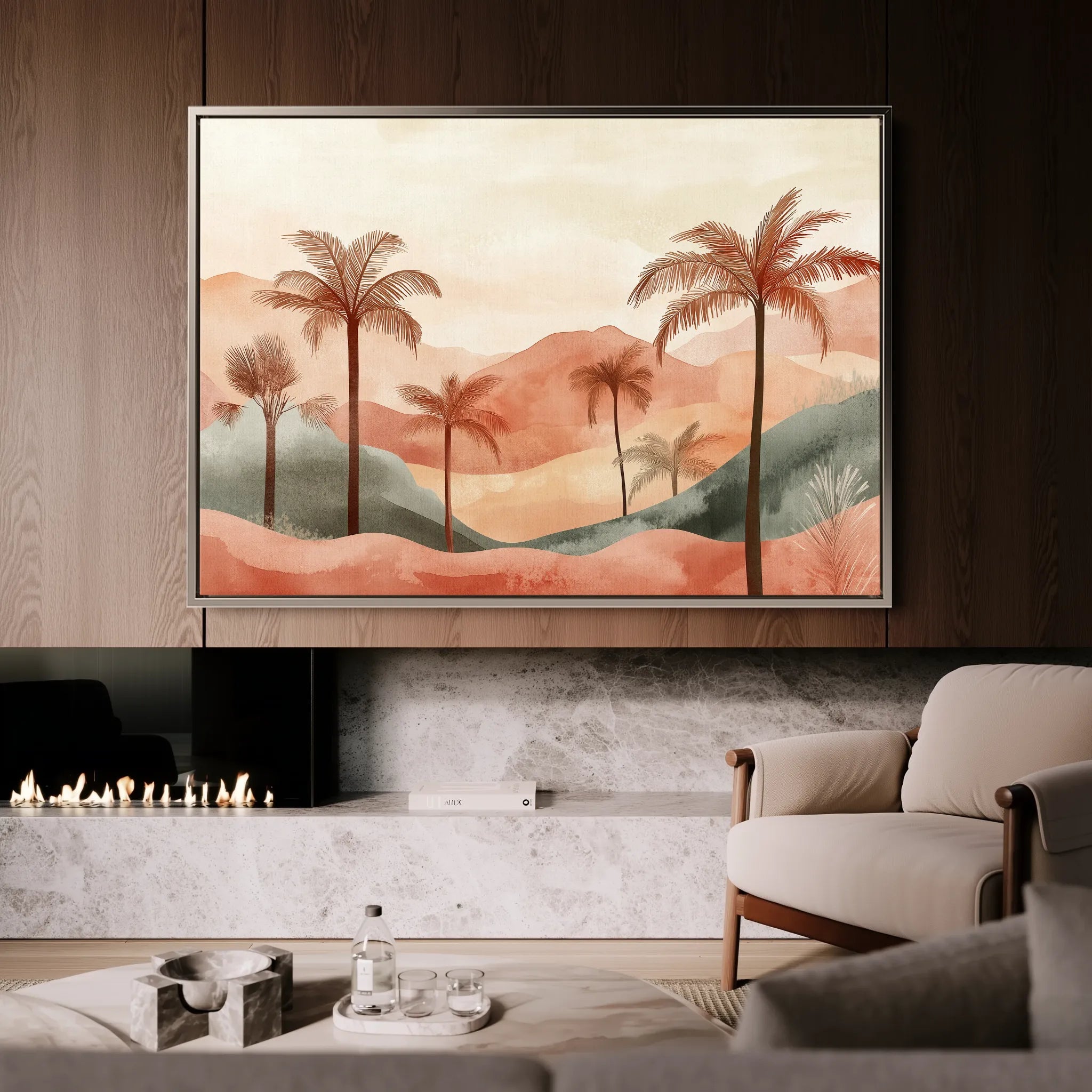 Boho 091 Canvas Art 18" x 24" / 45 x 60 cm / Black