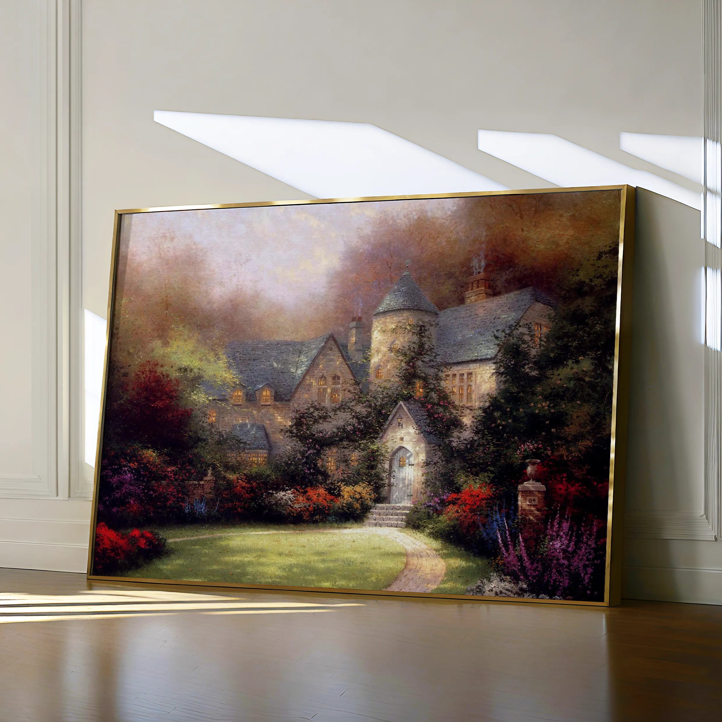 Landscape 091 Canvas Art 18" x 24" / 45 x 60 cm / Black