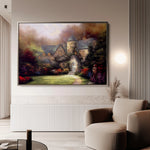Landscape 091 Canvas Art 18" x 24" / 45 x 60 cm / Black