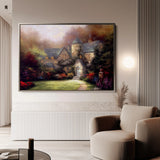 Landscape 091 Canvas Art 18" x 24" / 45 x 60 cm / Black