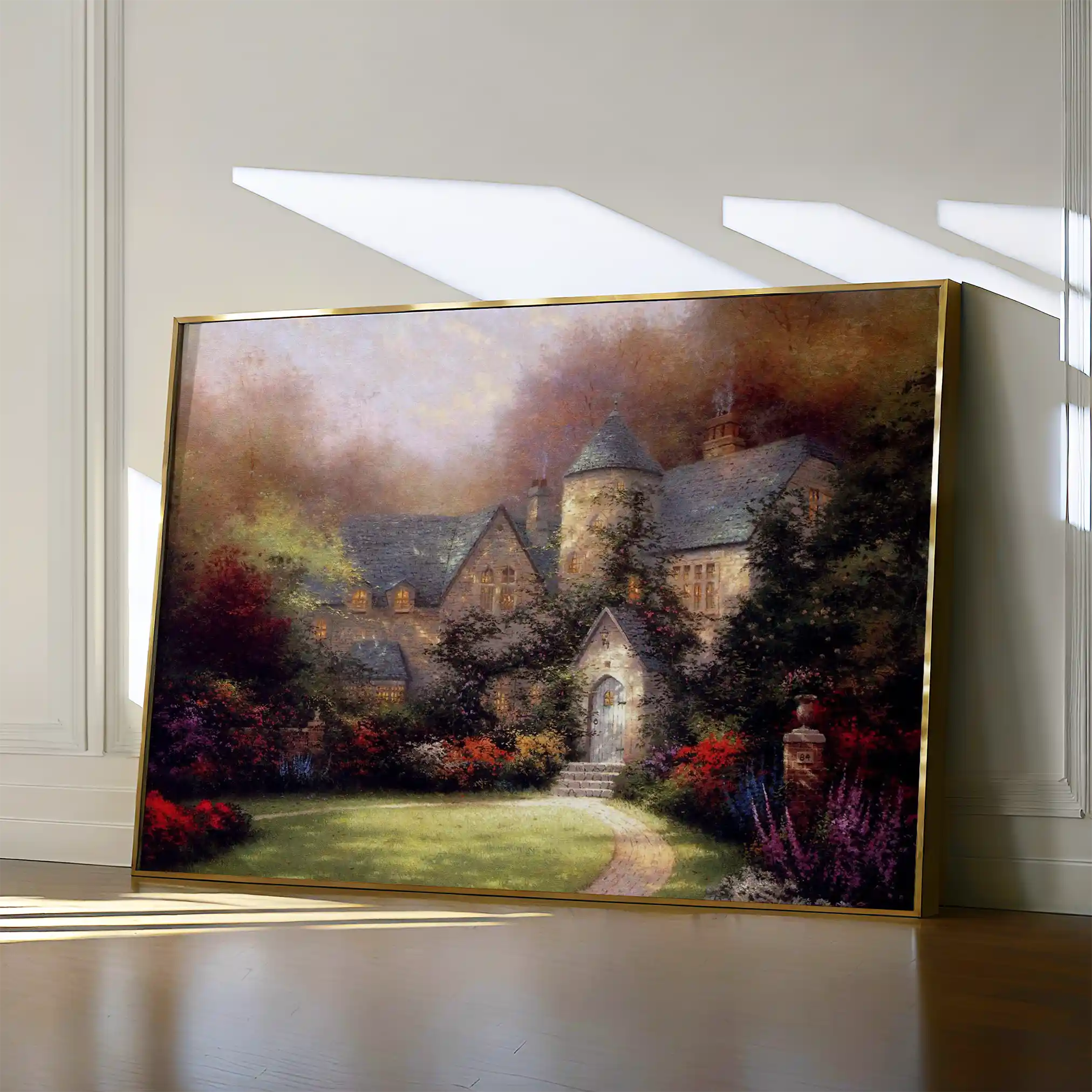 Landscape 091 Canvas Art 60 x 40 cm / Black