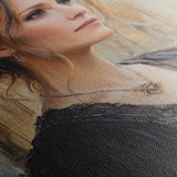 Portrait 091 Canvas Art 18" x 24" / 45 x 60 cm / Black