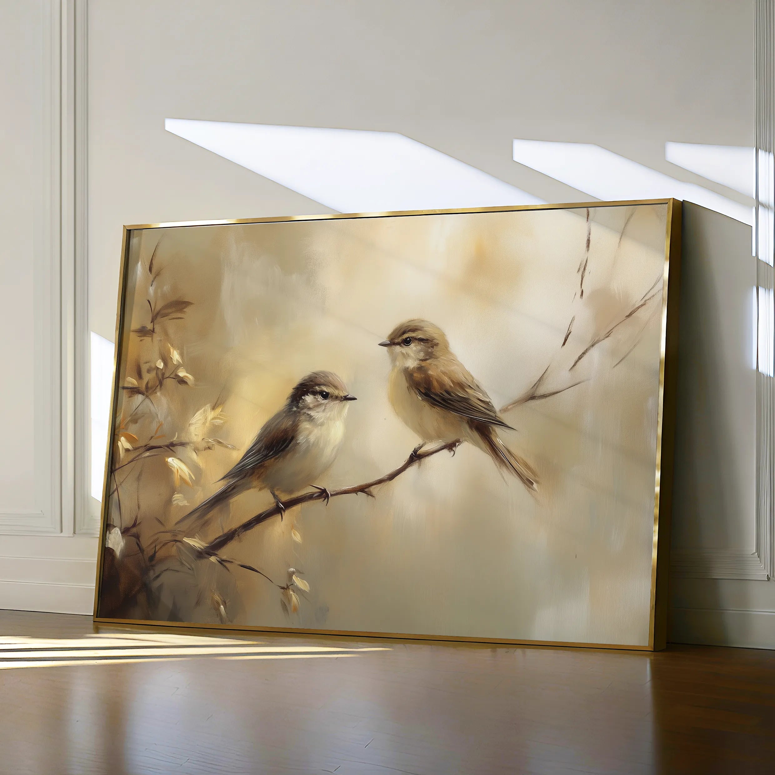 Animals 092 Canvas Art 18" x 24" / 45 x 60 cm / Black