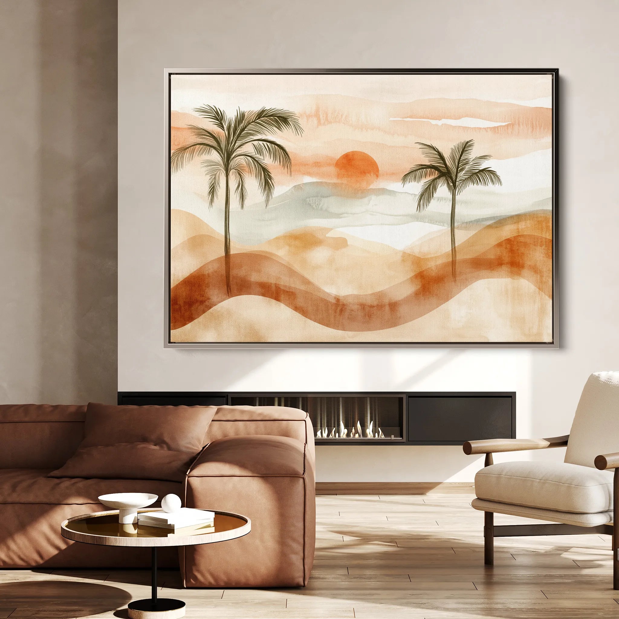 Boho 092 Canvas Art 18" x 24" / 45 x 60 cm / Black