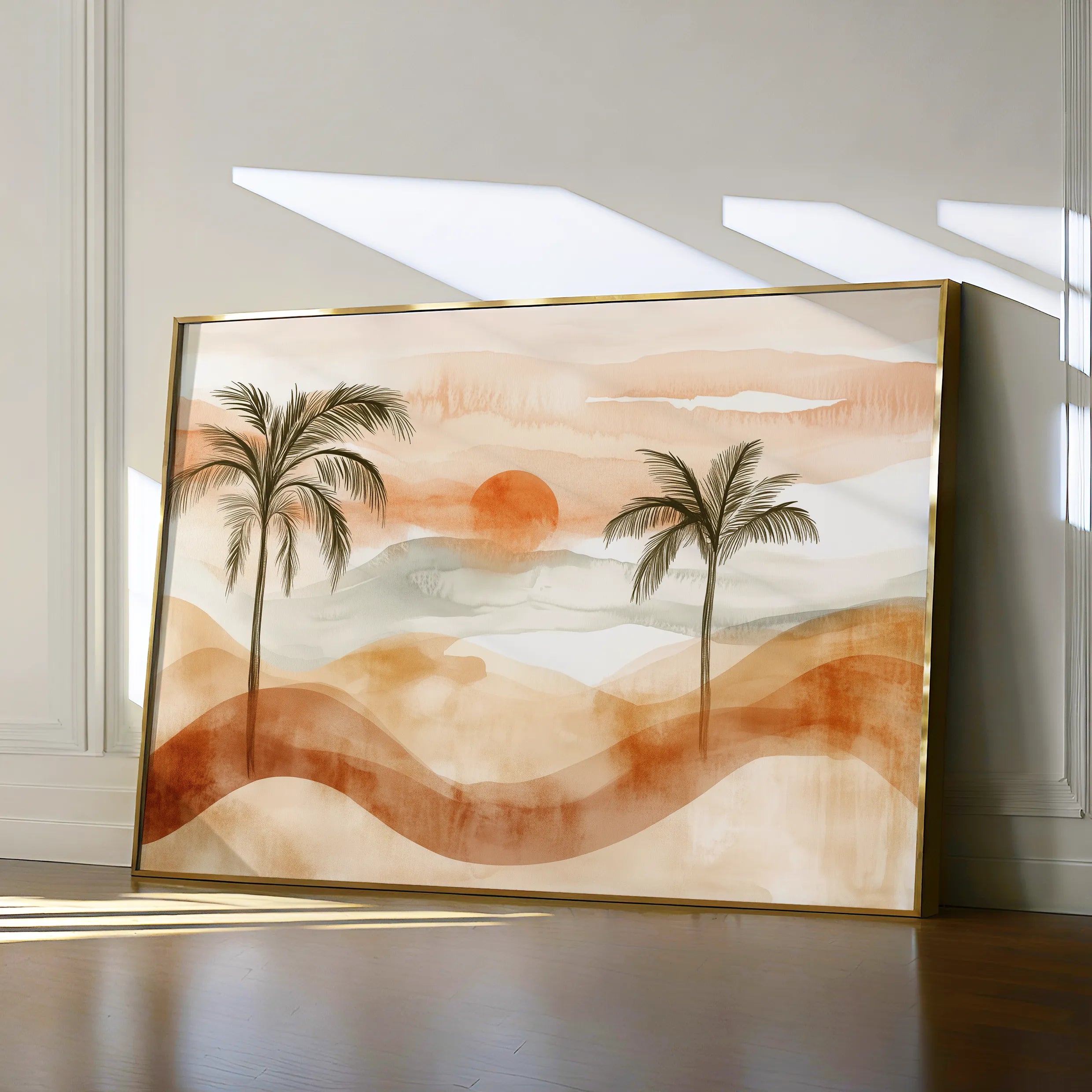 Boho 092 Canvas Art 18" x 24" / 45 x 60 cm / Black