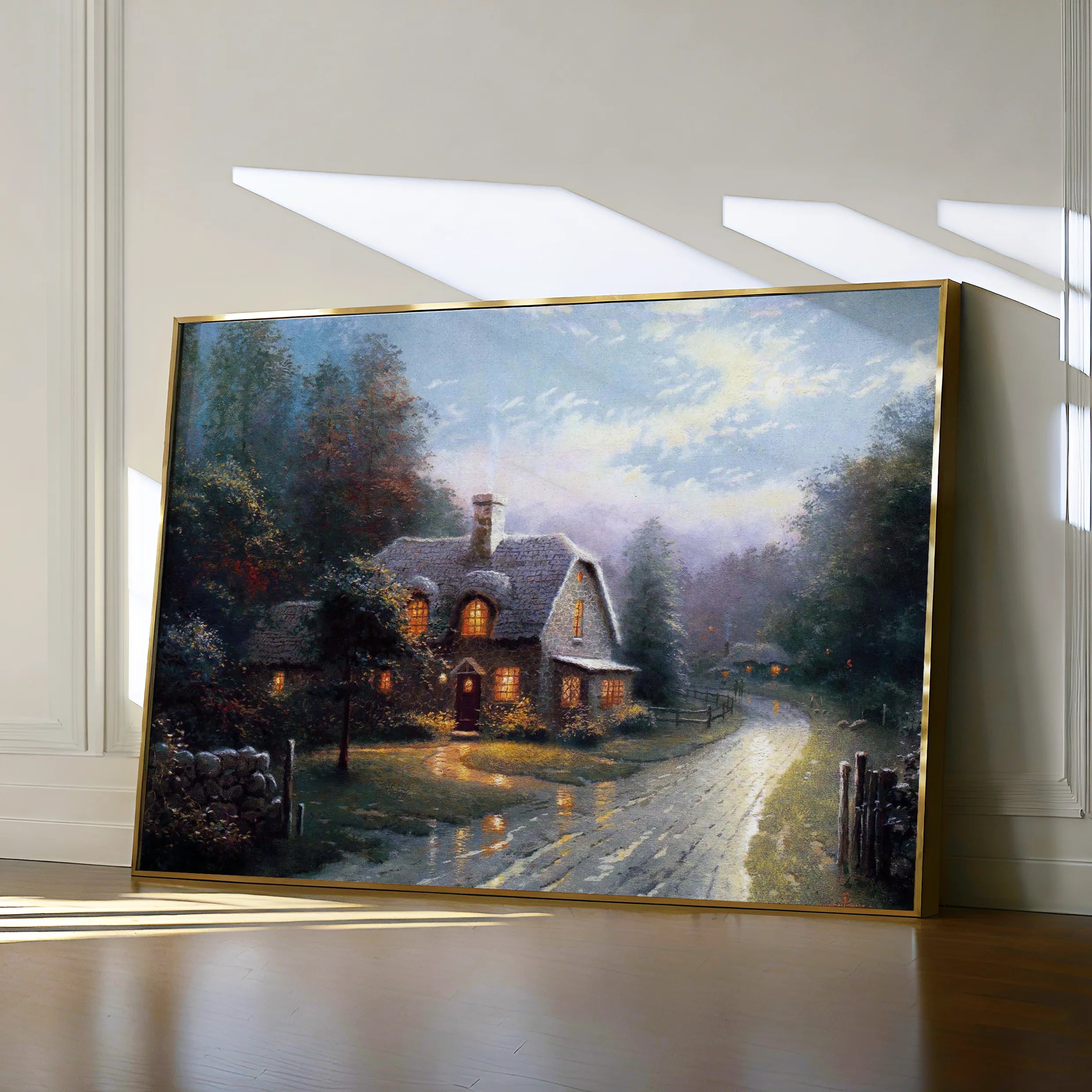 Landscape 092 Canvas Art 18" x 24" / 45 x 60 cm / Black
