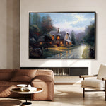 Landscape 092 Canvas Art 18" x 24" / 45 x 60 cm / Black