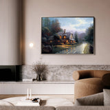 Landscape 092 Canvas Art 18" x 24" / 45 x 60 cm / Black