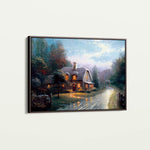 Landscape 092 Canvas Art 18" x 24" / 45 x 60 cm / Black
