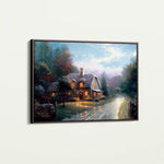 Landscape 092 Canvas Art 60 x 40 cm / Black