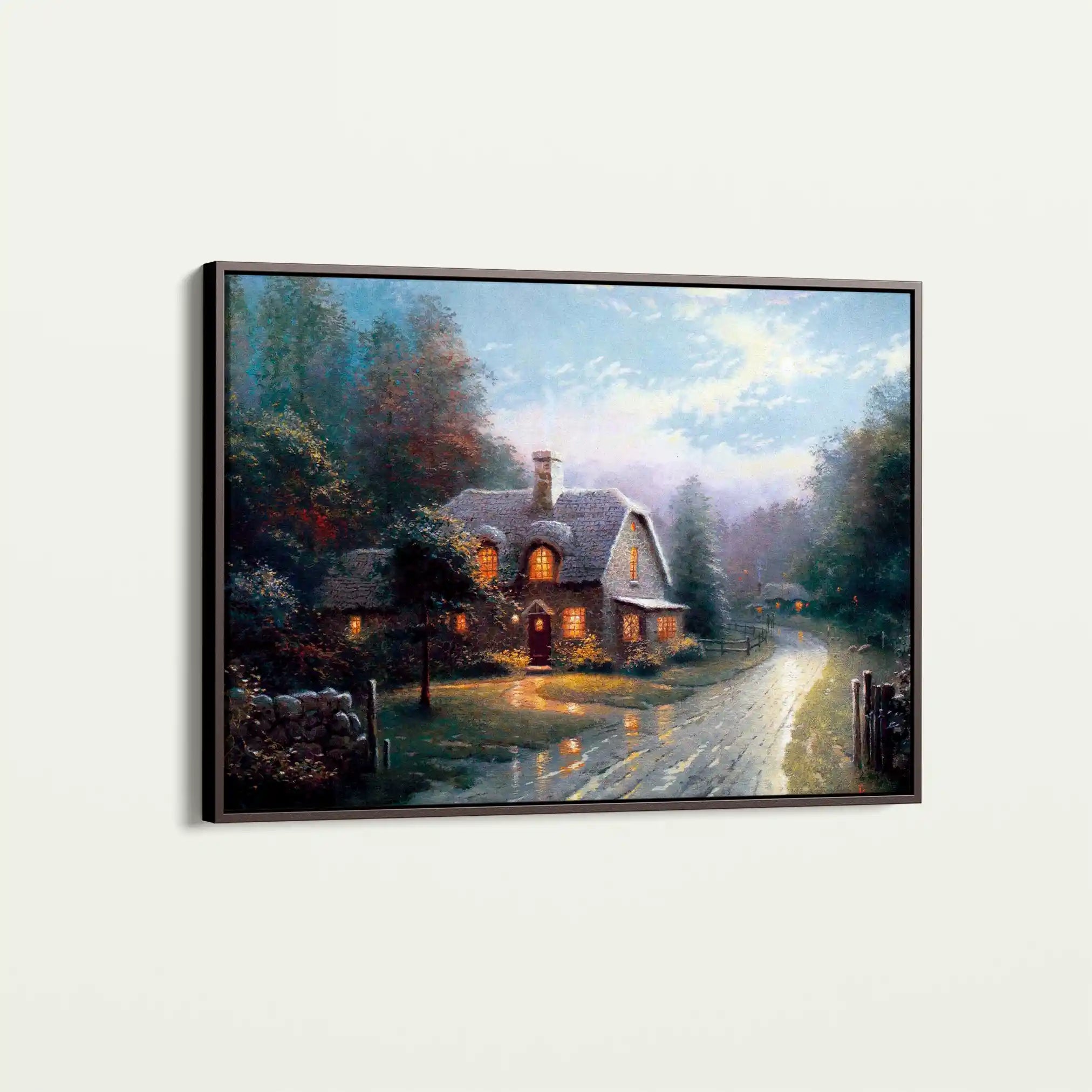 Landscape 092 Canvas Art 60 x 40 cm / Black